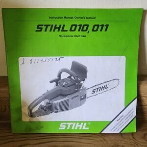 Original STIHL 010, 011 Saw User / Owner's Manual Used Condition